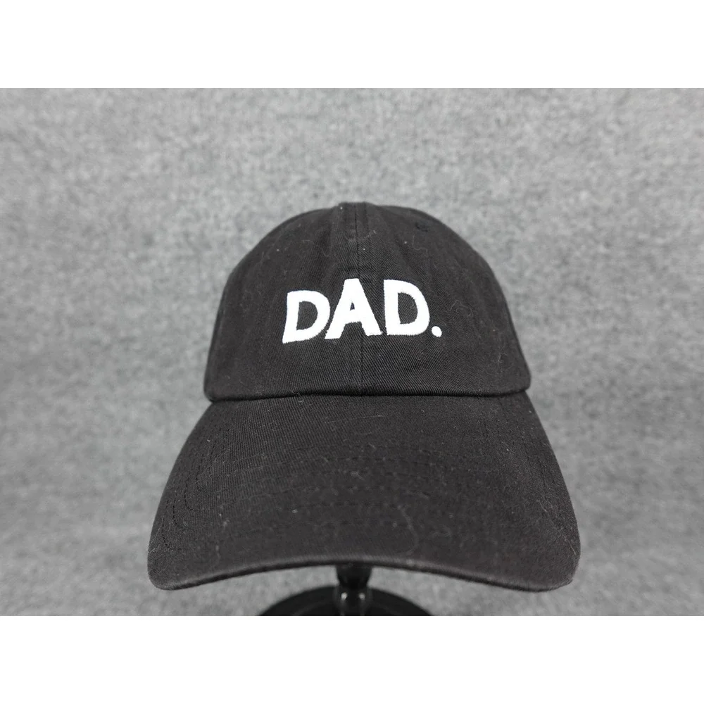 PAG Dad Hat Baseball Cap Mens OS Black Embroidered Adjustable Strap‎
